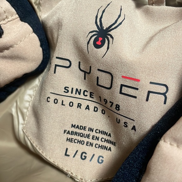 Spyder Thermaweb Jacket beige large new with tags - Picture 7 of 7